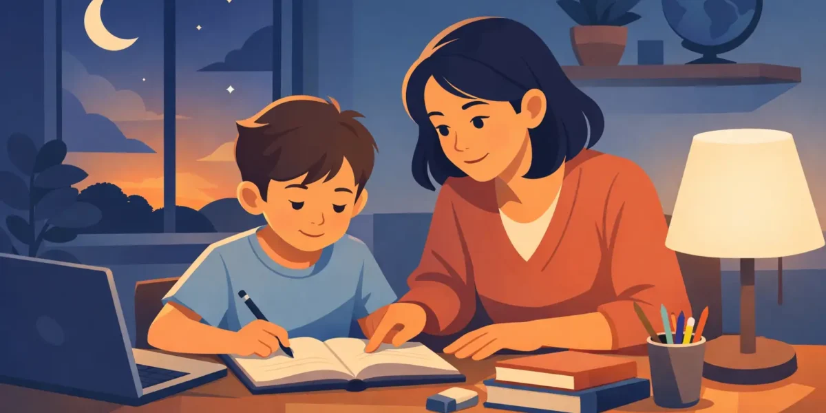 Aide aux devoirs primaire le soir, sans tension