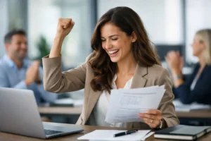 Cas de réussite à l’examen d’admission